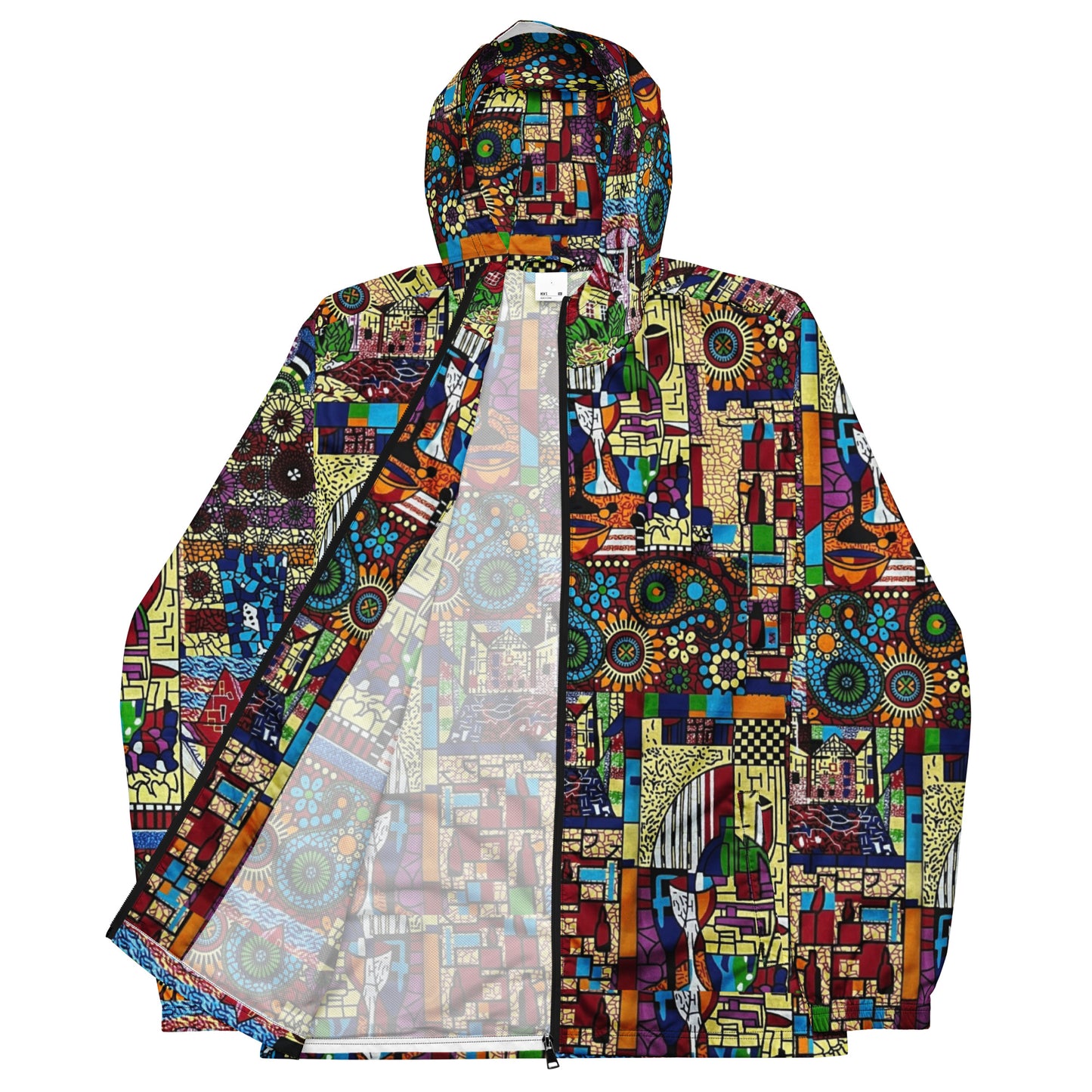 Colourful Artsy Men’s Windbreaker