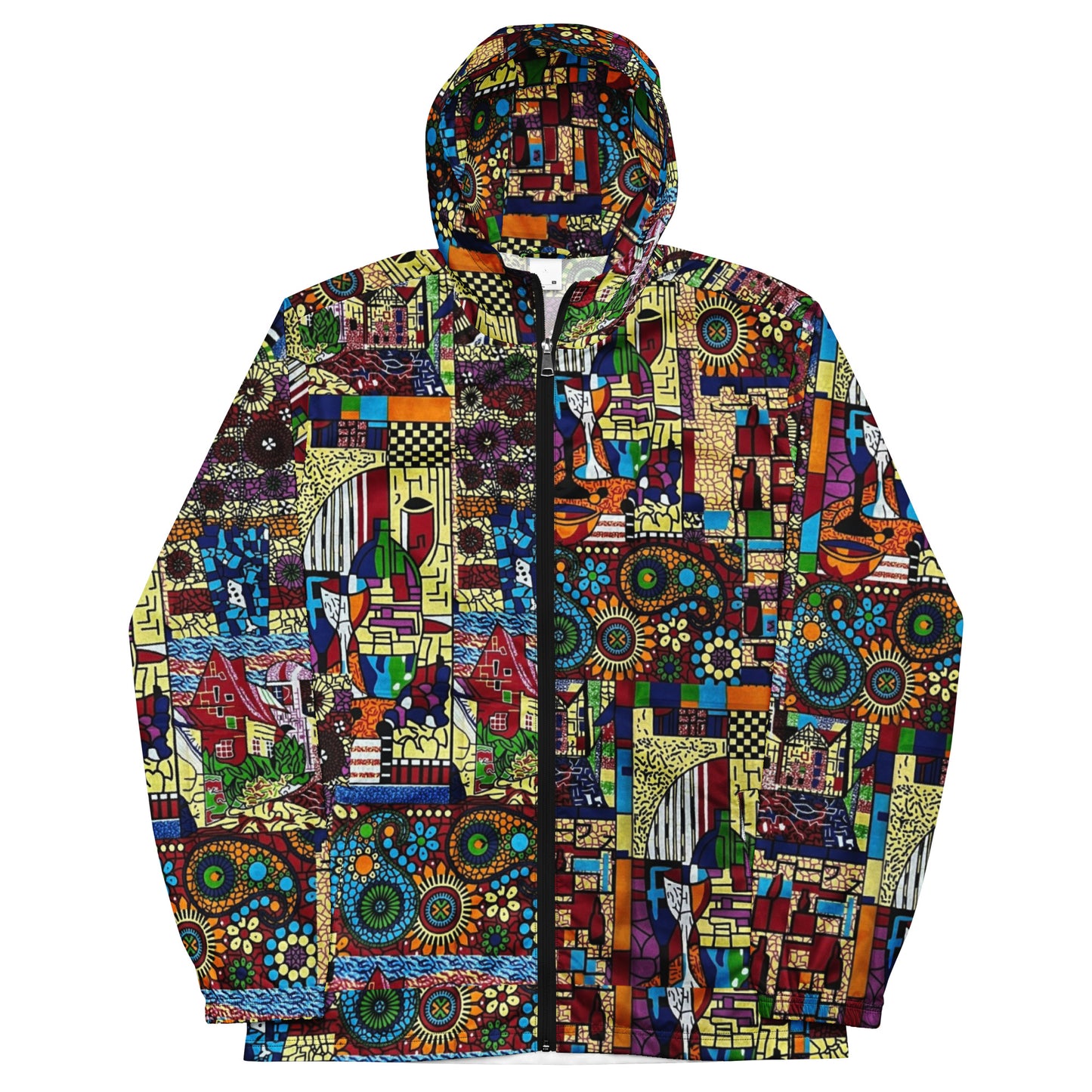 Colourful Artsy Men’s Windbreaker