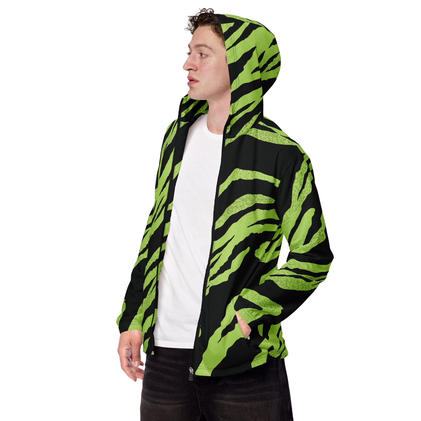 Green Tiger Men’s Windbreaker