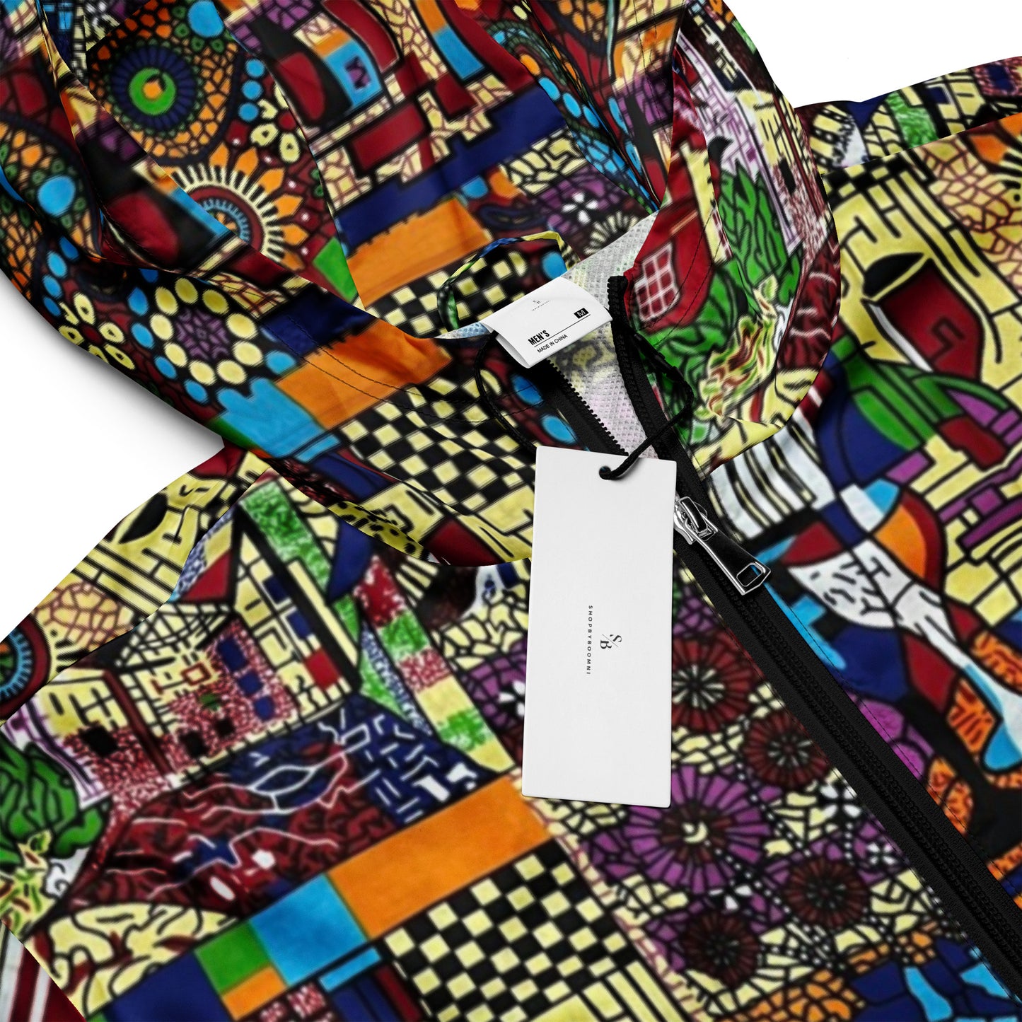 Colourful Artsy Men’s Windbreaker