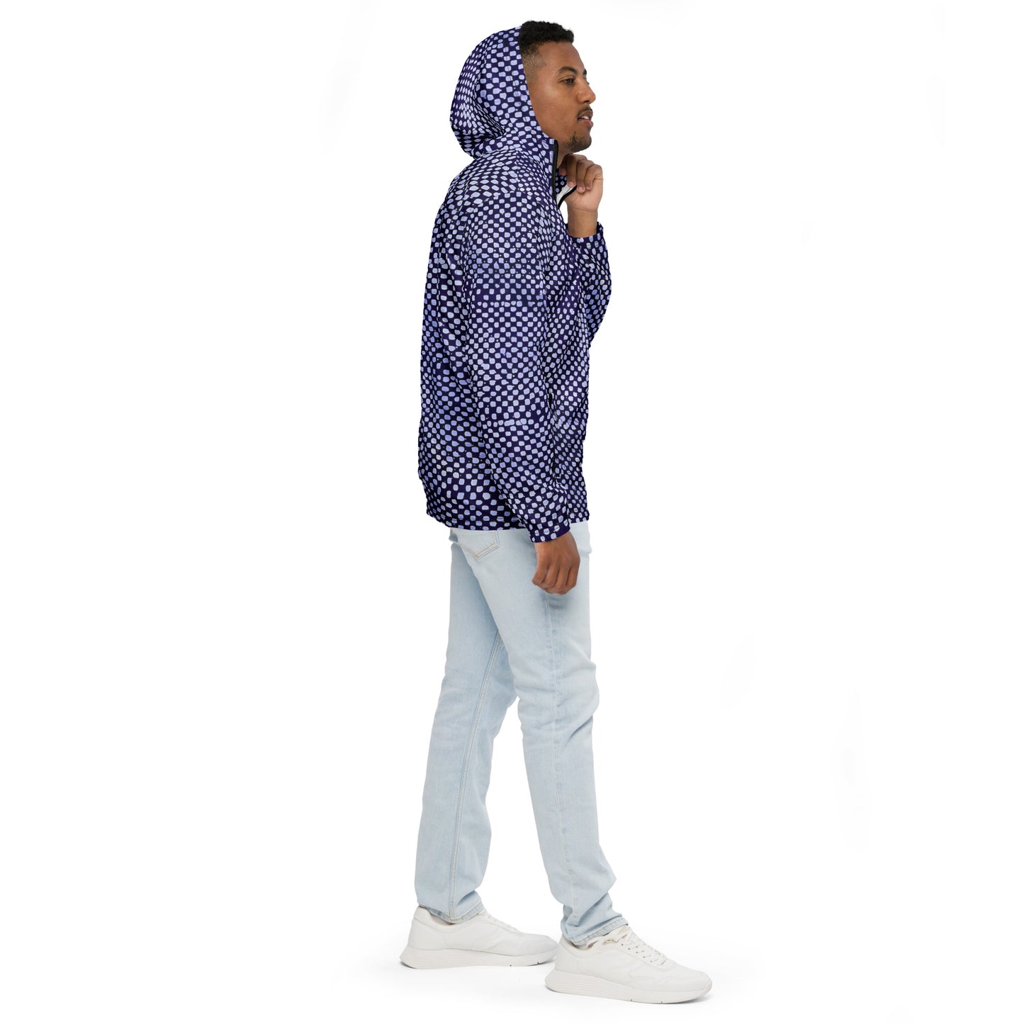 Purple Dot Men’s Windbreaker