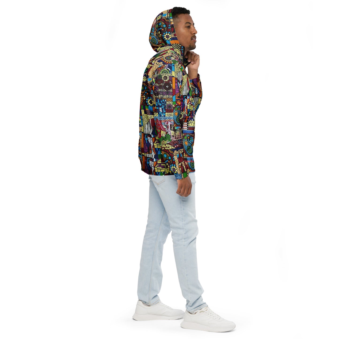 Colourful Artsy Men’s Windbreaker