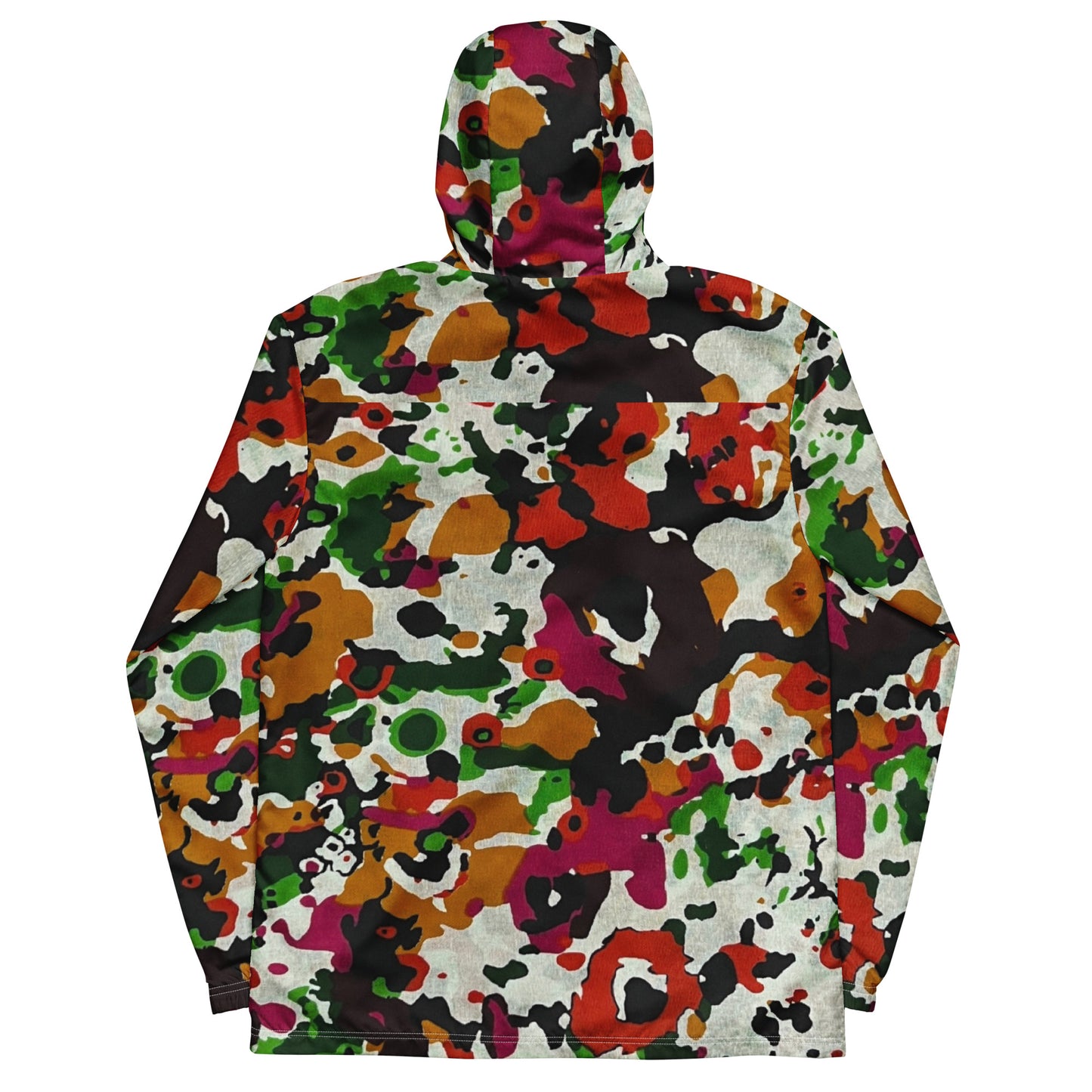 Multicolour Paint Ankara Men’s Windbreaker