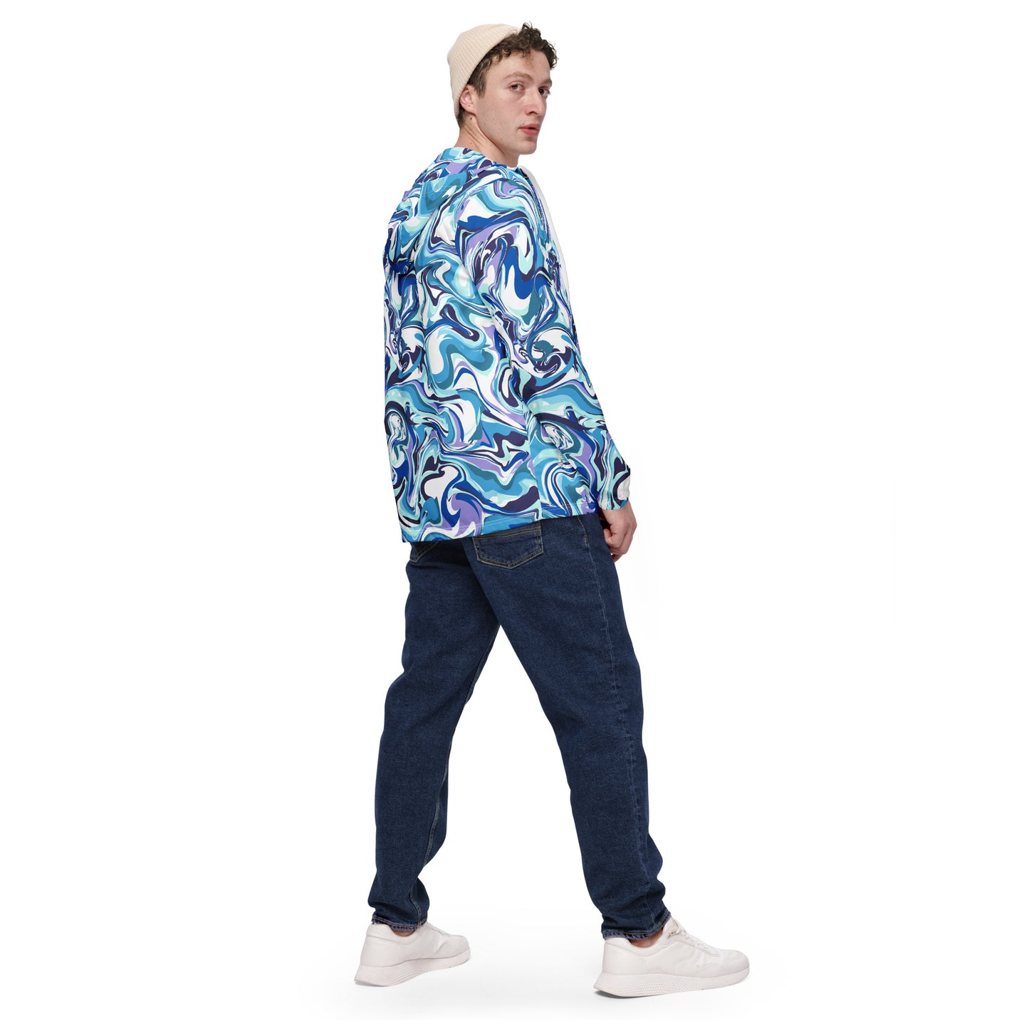 Blue Marble Men’s Windbreaker