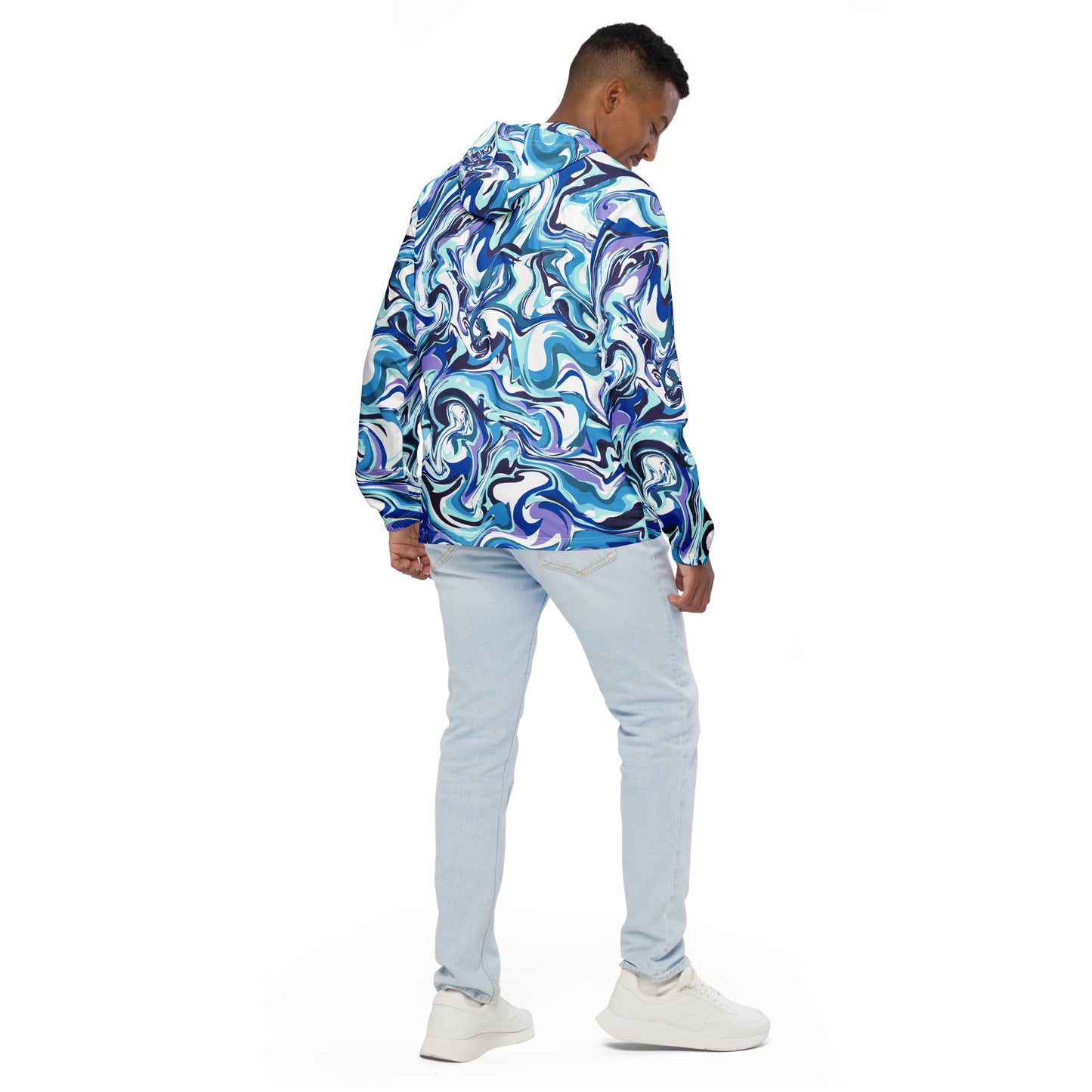 Blue Marble Men’s Windbreaker