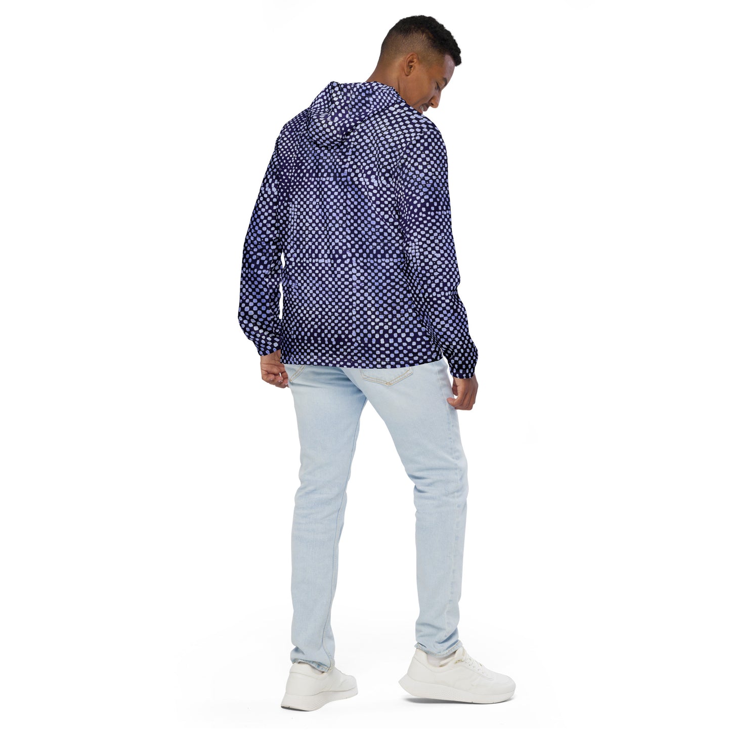 Purple Dot Men’s Windbreaker