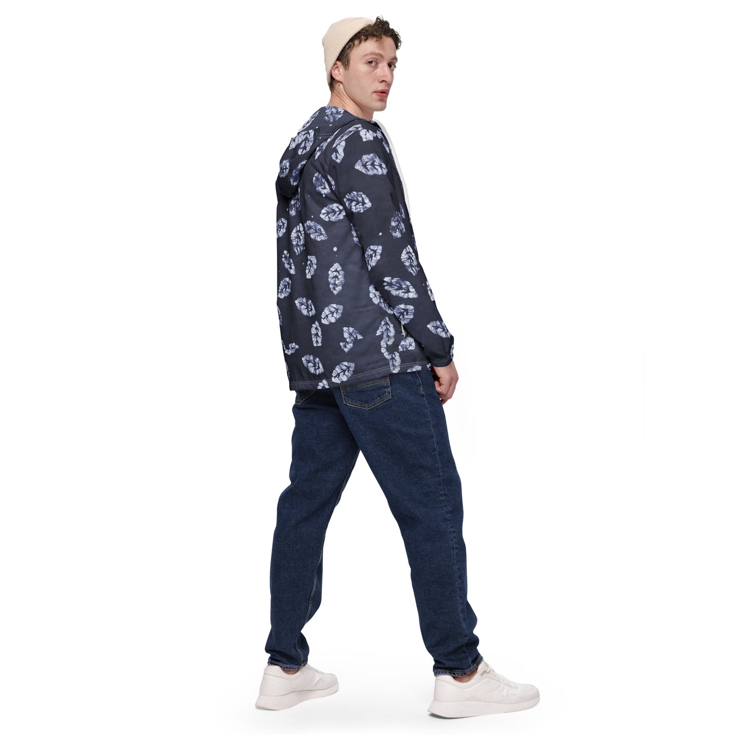 Indigo Leaf Men’s Windbreaker