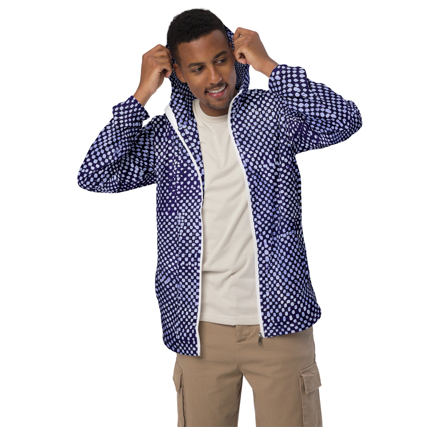 Purple Dot Men’s Windbreaker