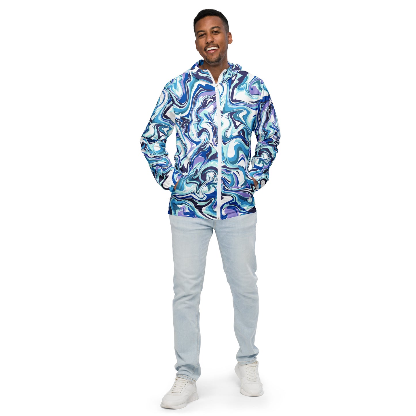 Blue Marble Men’s Windbreaker