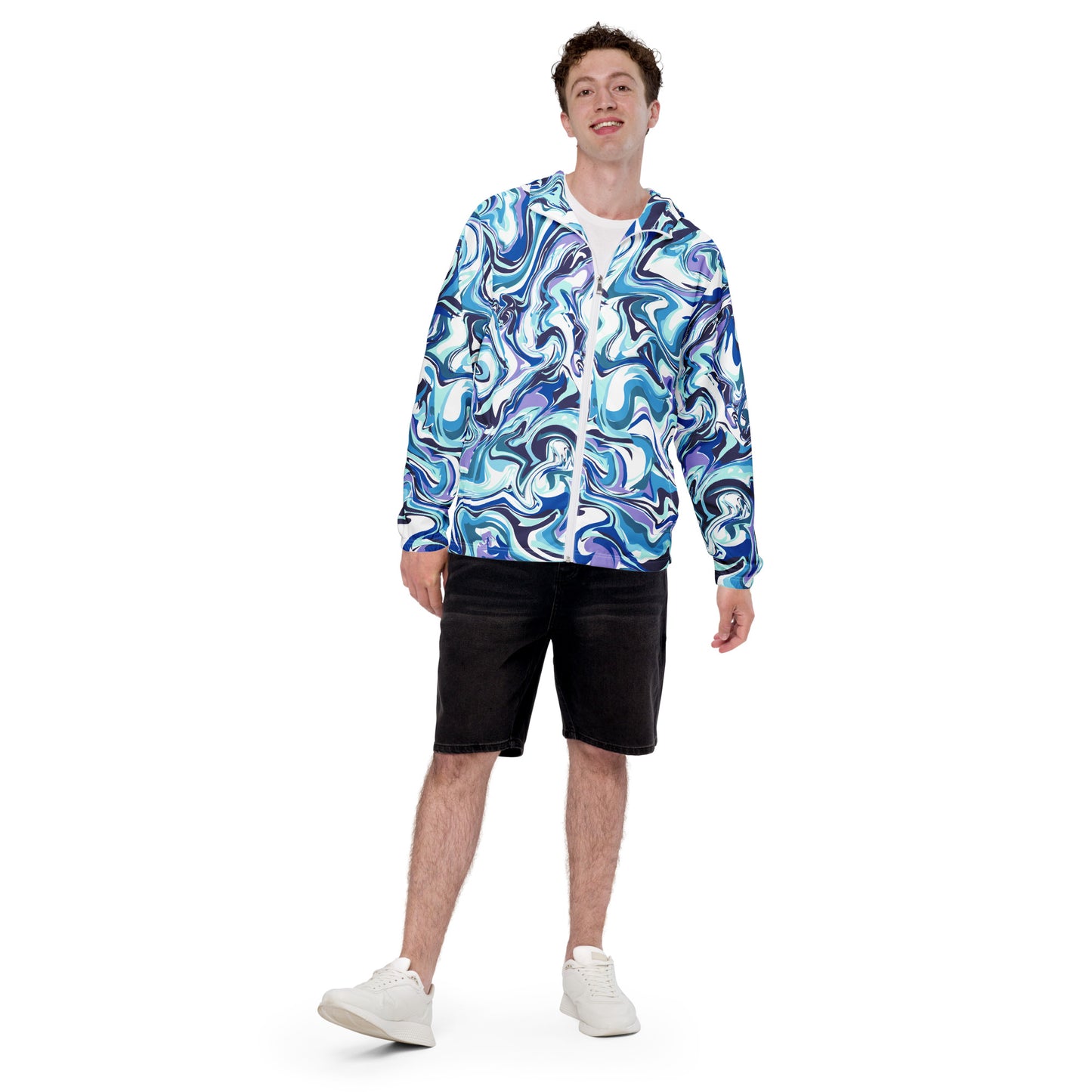 Blue Marble Men’s Windbreaker