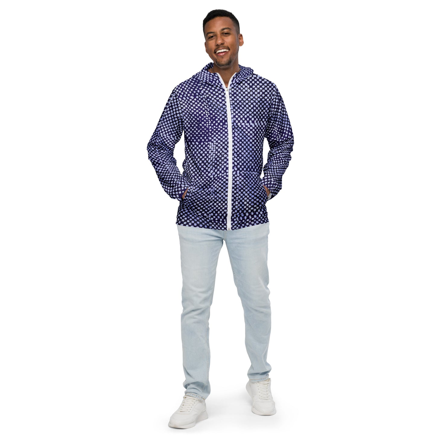 Purple Dot Men’s Windbreaker