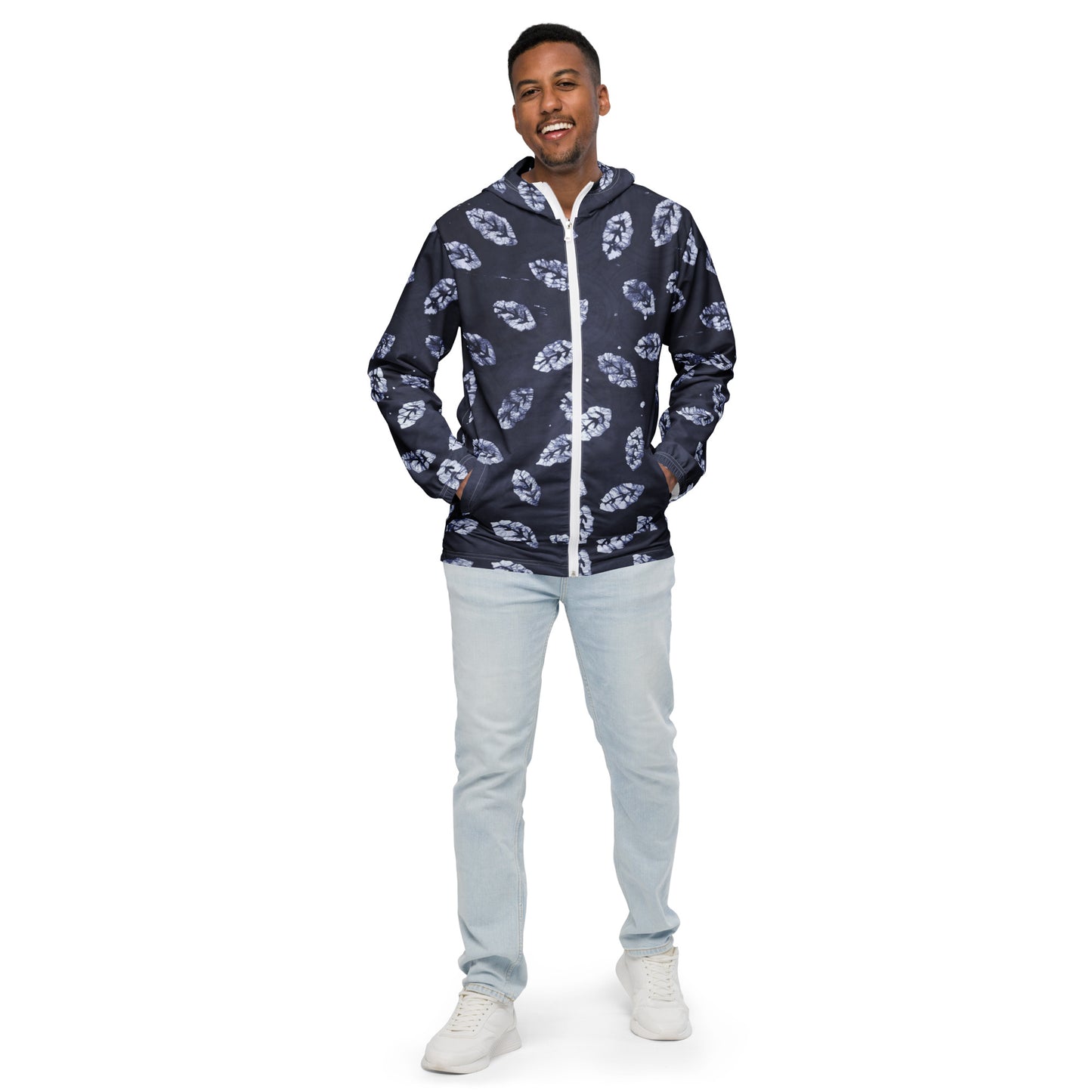 Indigo Leaf Men’s Windbreaker