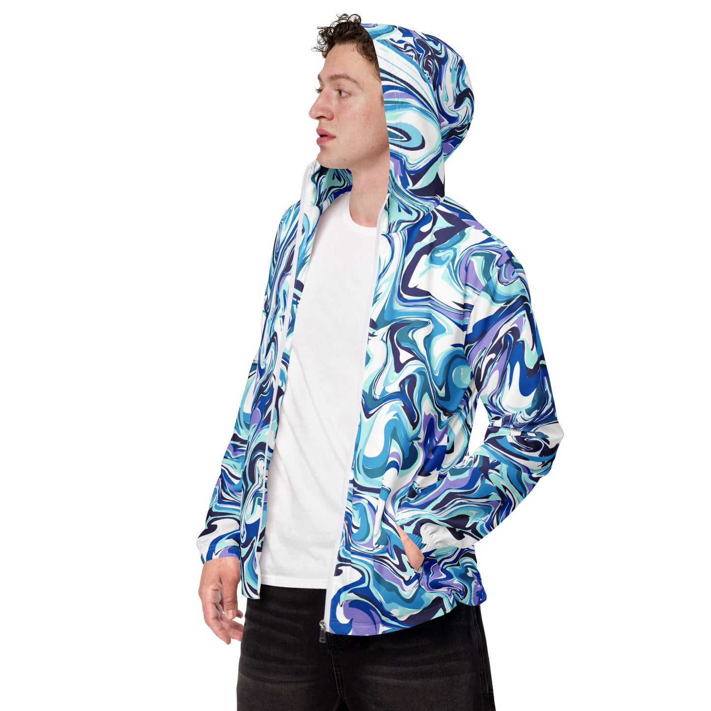 Blue Marble Men’s Windbreaker