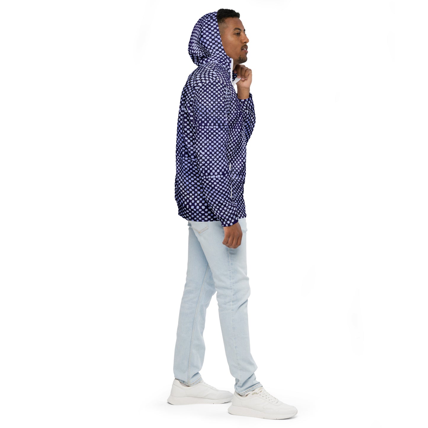 Purple Dot Men’s Windbreaker