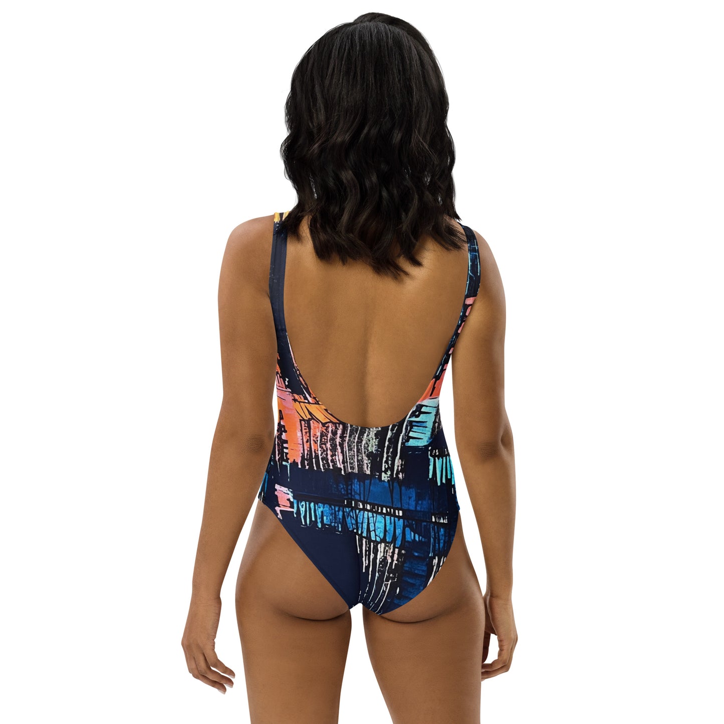 Colourful Adire One-Piece Swimsuit