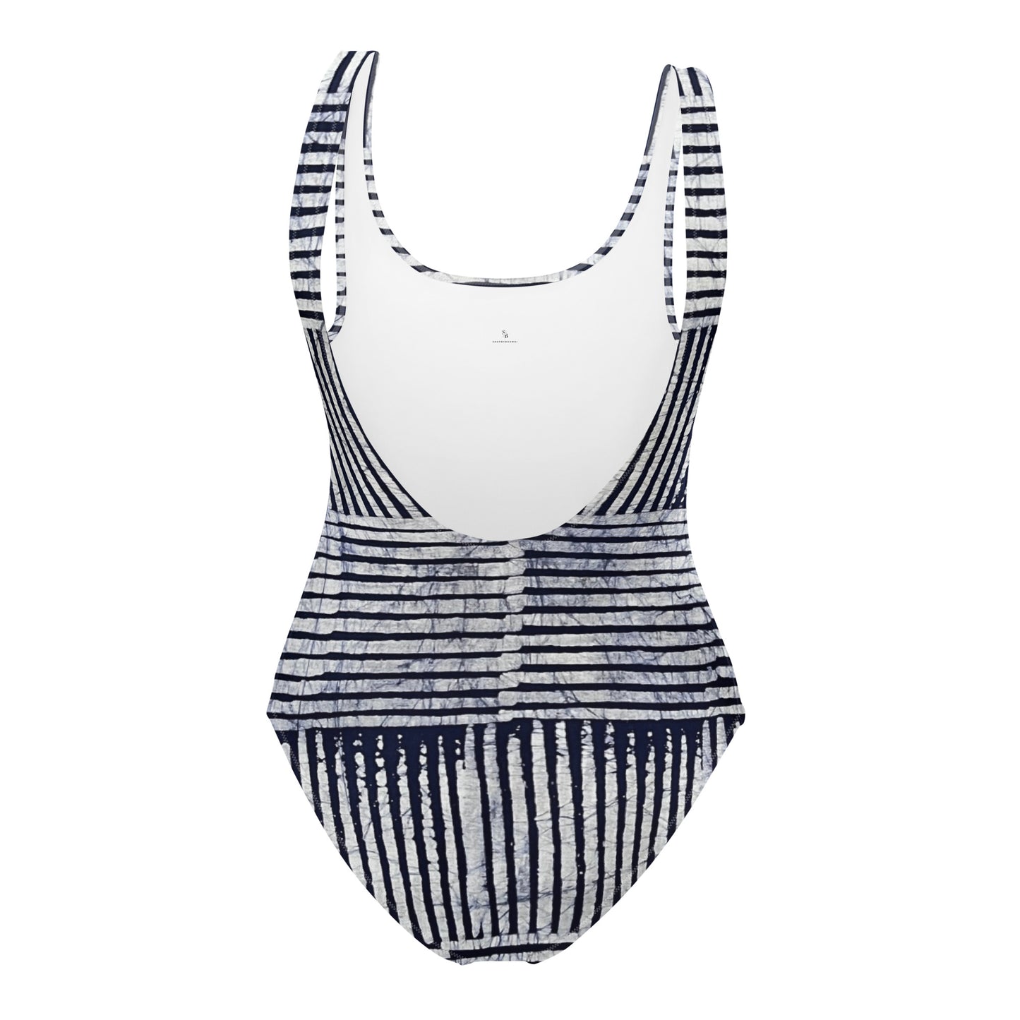 Stripey Adire One-Piece Swimsuit