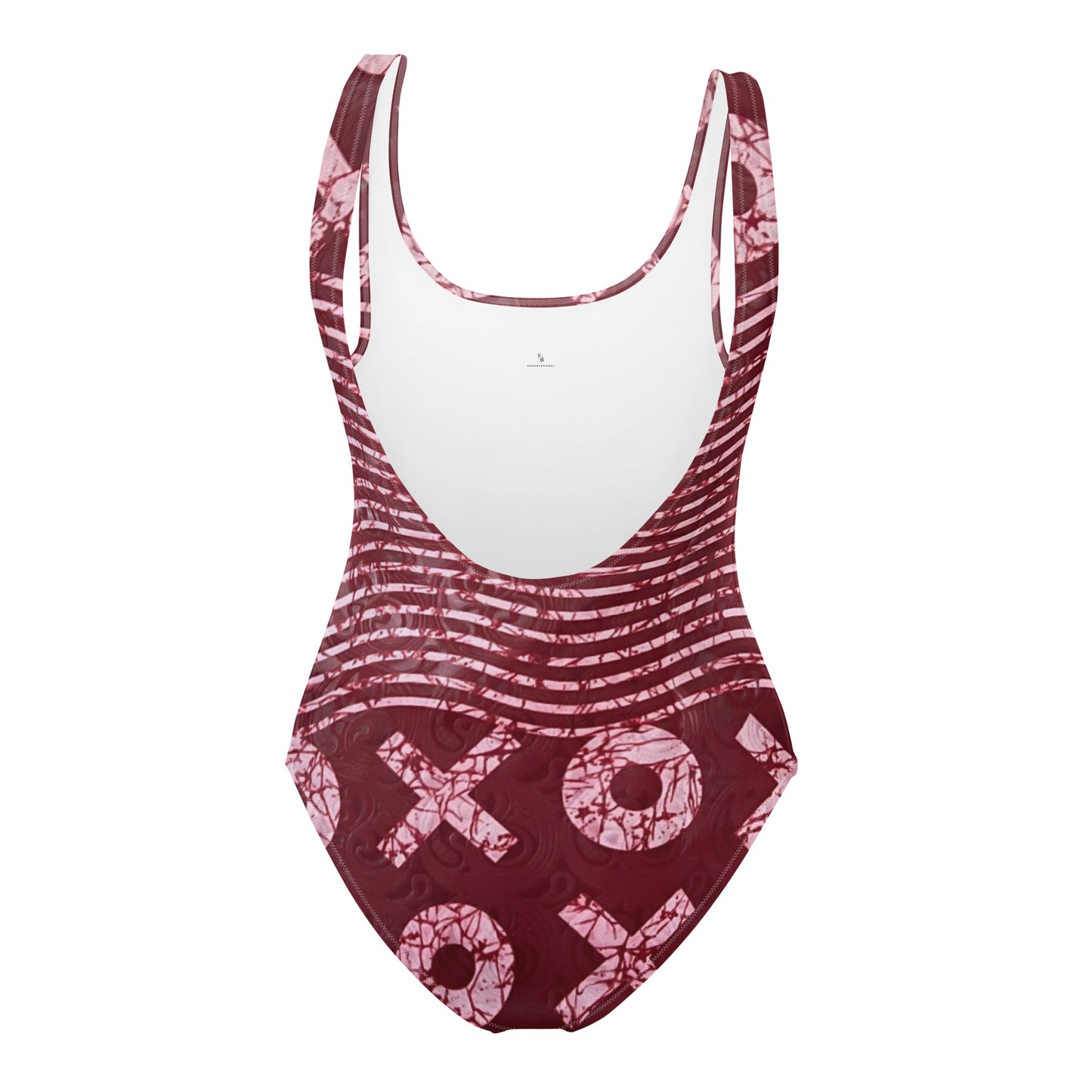 Red XO Adire One-Piece Swimsuit