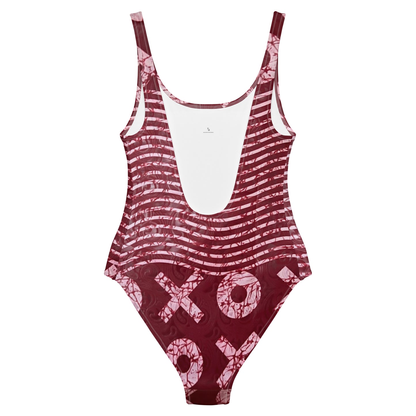 Red XO Adire One-Piece Swimsuit