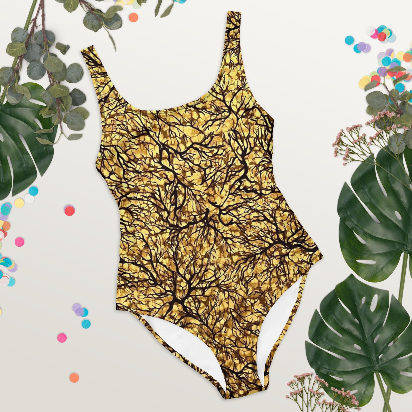 Trees Adire One-Piece Swimsuit