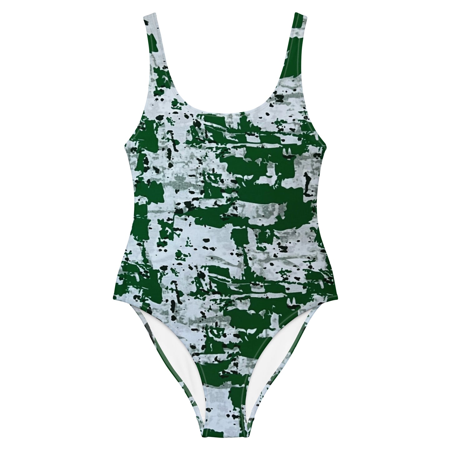 Green Camo Adire One-Piece Swimsuit