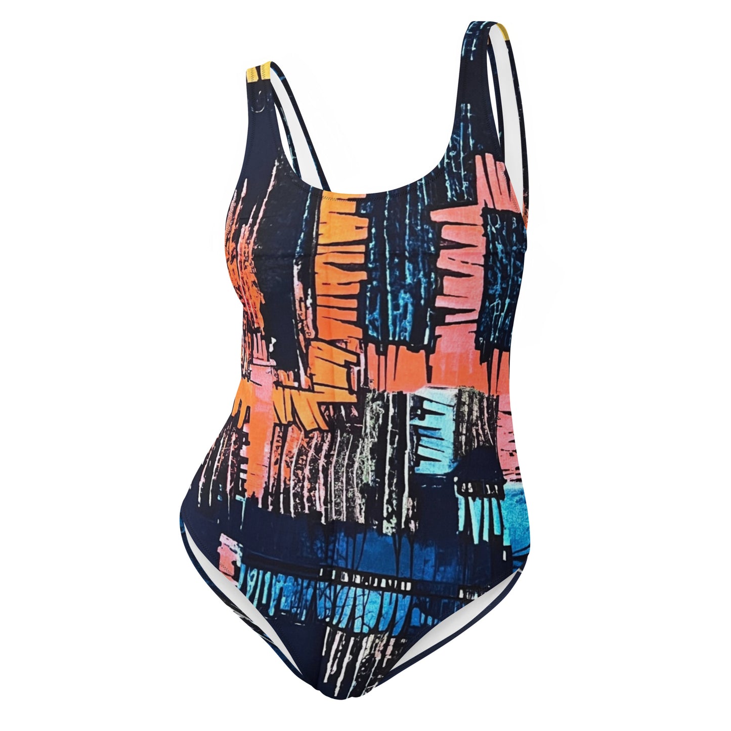 Colourful Adire One-Piece Swimsuit