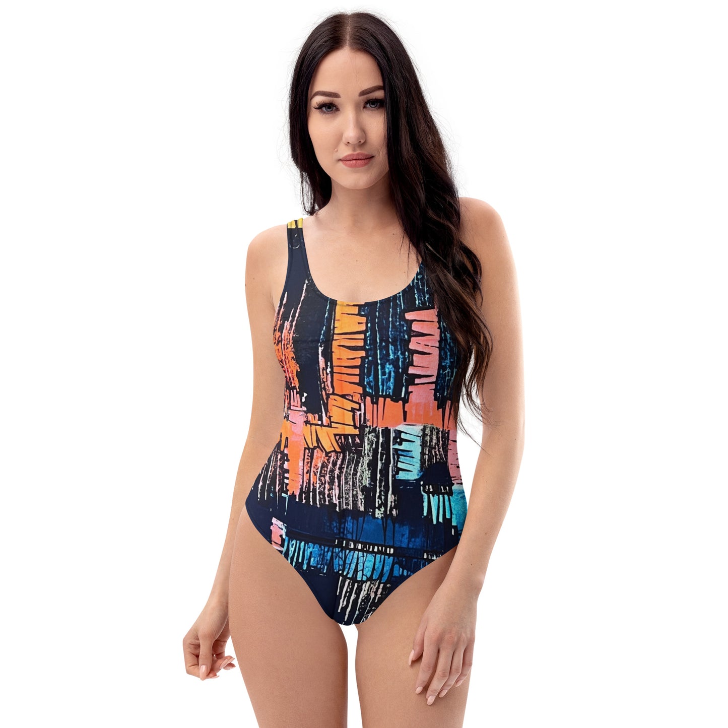 Colourful Adire One-Piece Swimsuit