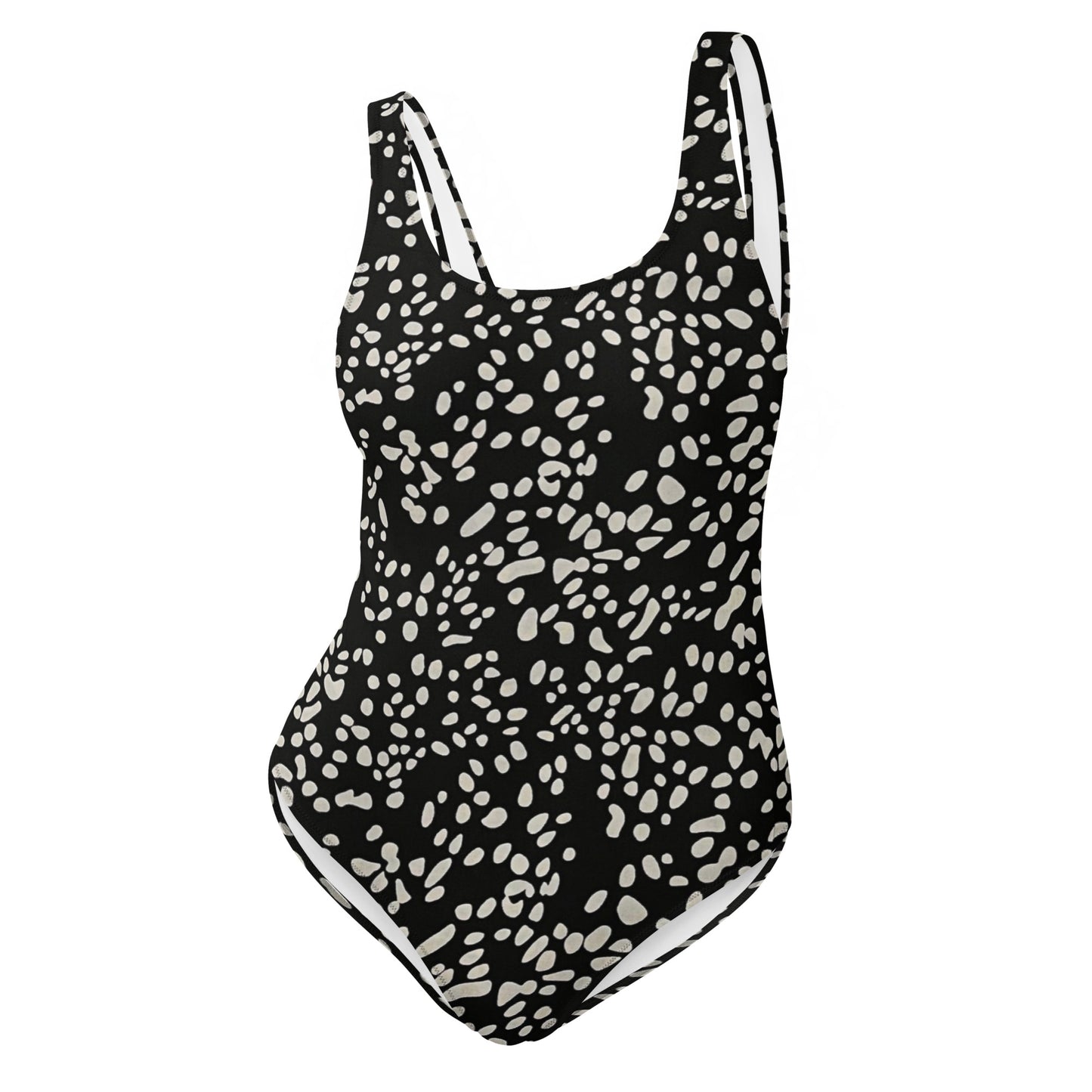 White Dots Adire One-Piece Swimsuit