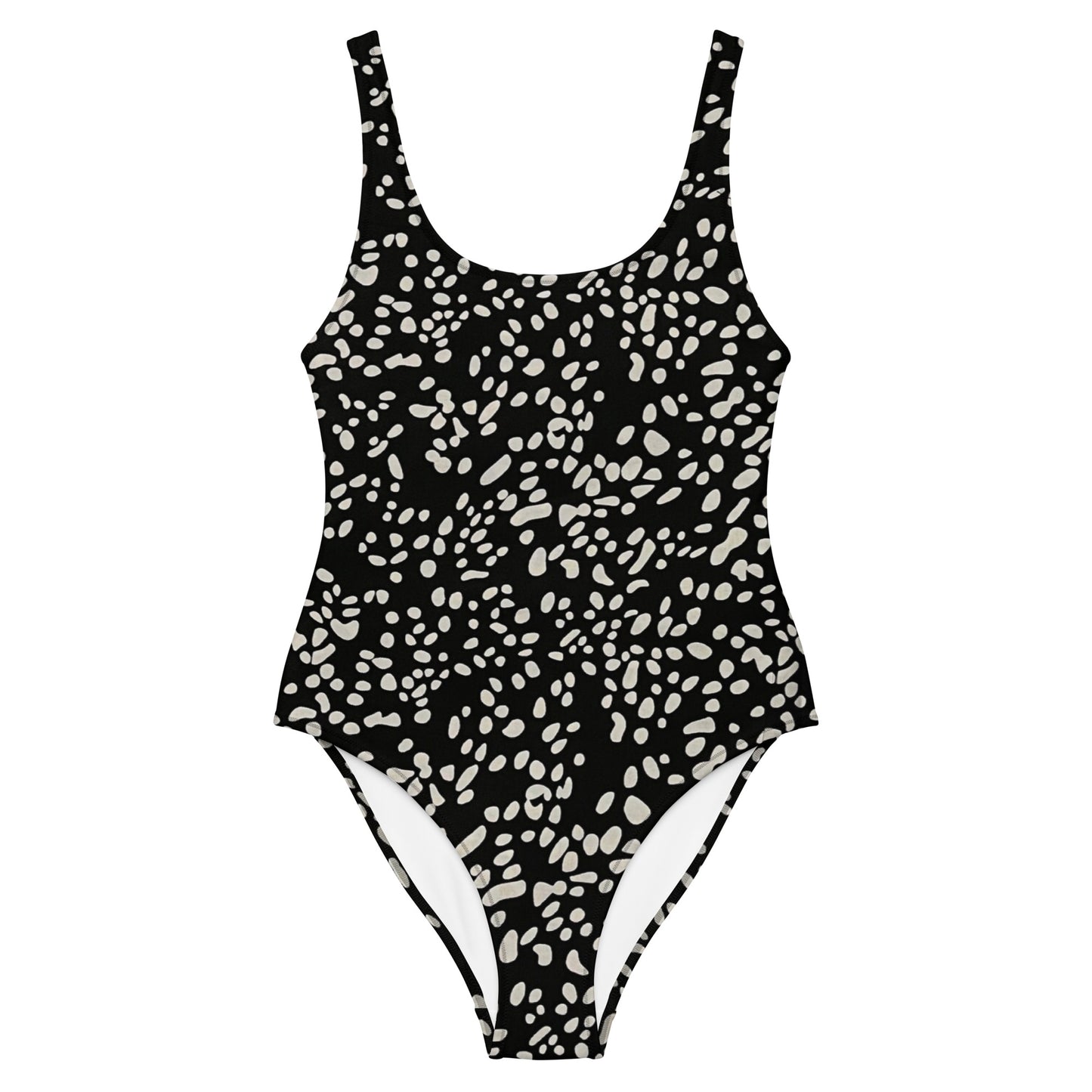 White Dots Adire One-Piece Swimsuit