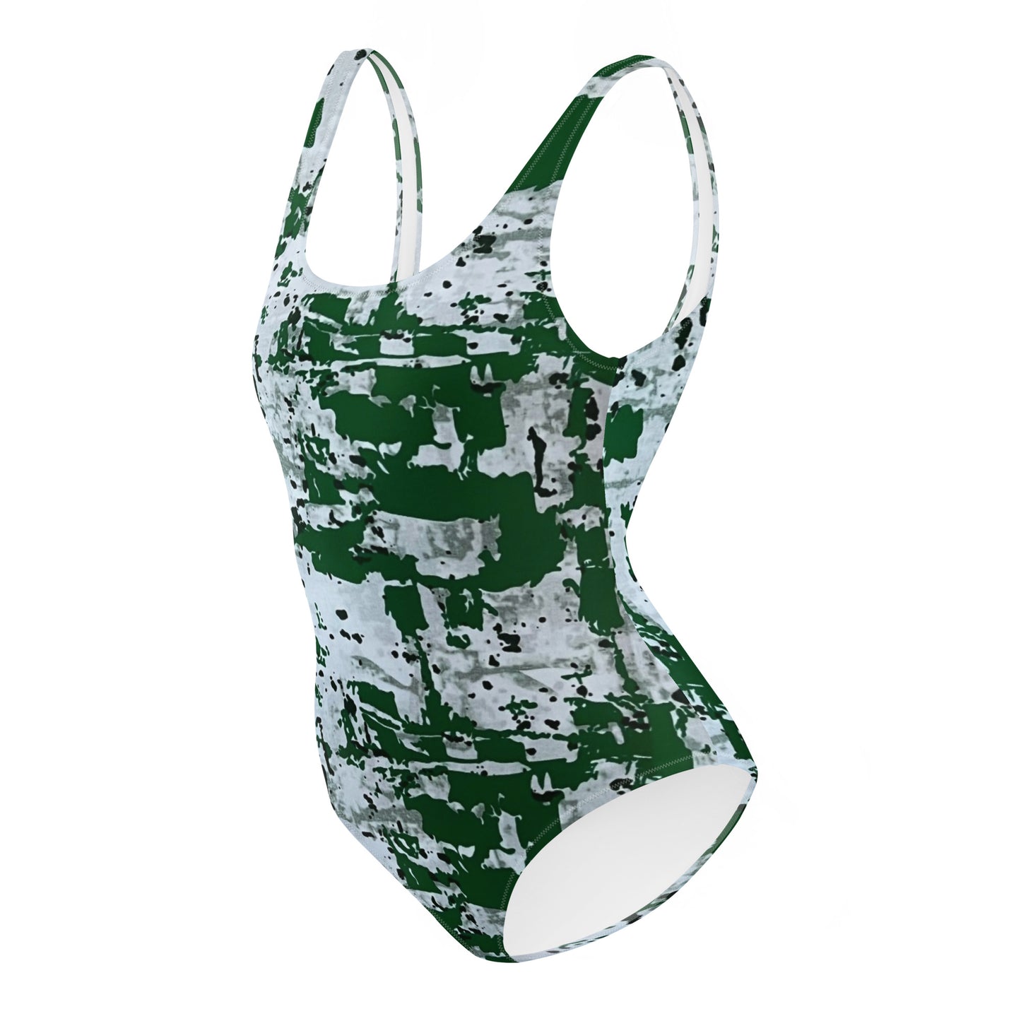 Green Camo Adire One-Piece Swimsuit