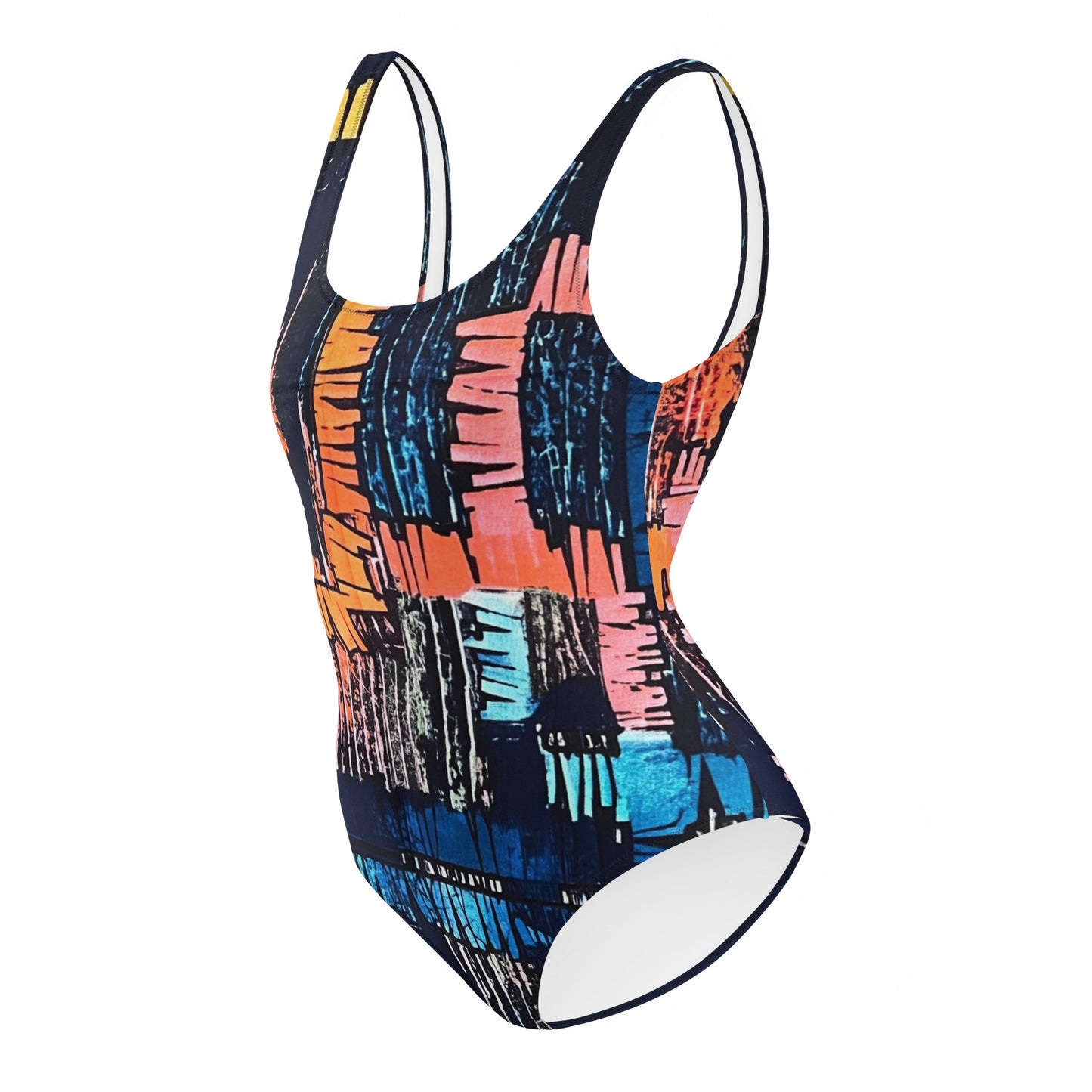 Colourful Adire One-Piece Swimsuit