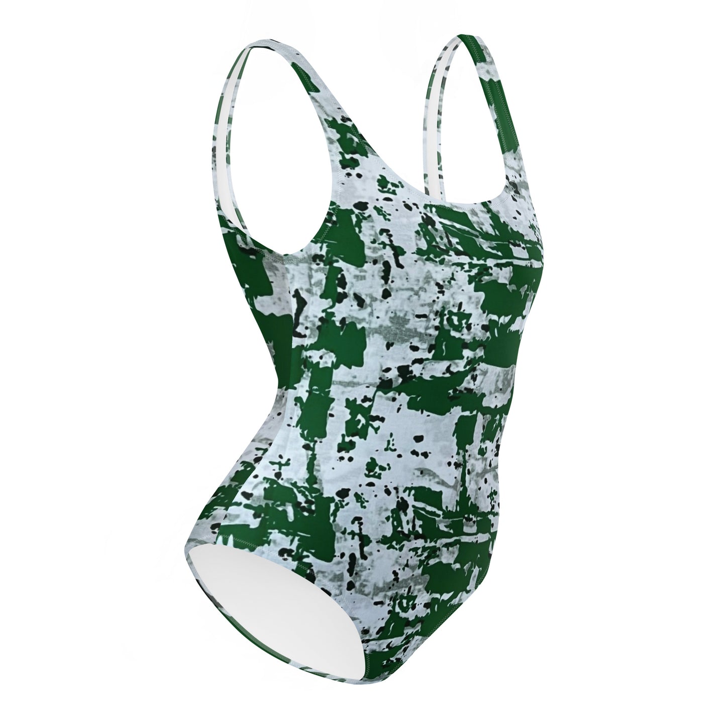 Green Camo Adire One-Piece Swimsuit