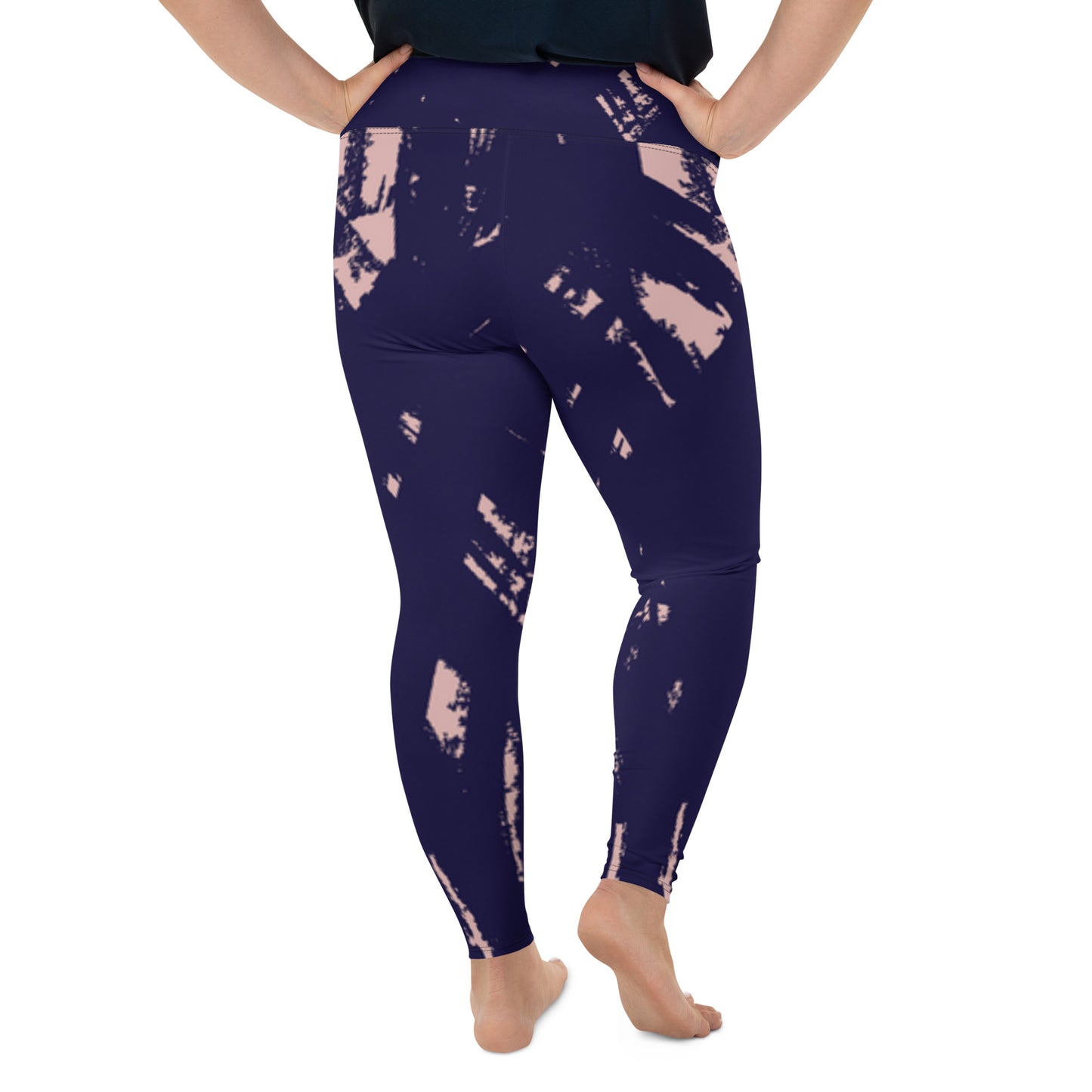 Indigo Print Plus Size Leggings