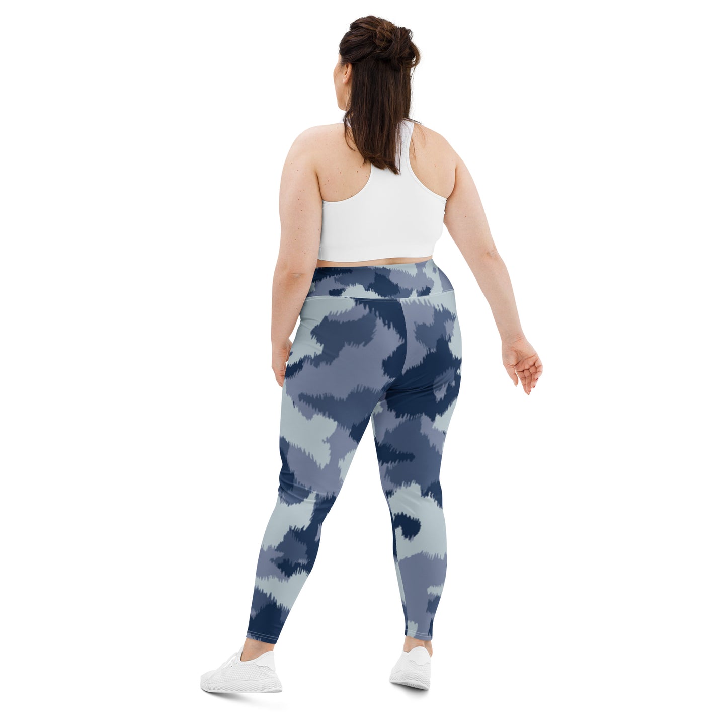 Blue Army Plus Size Leggings