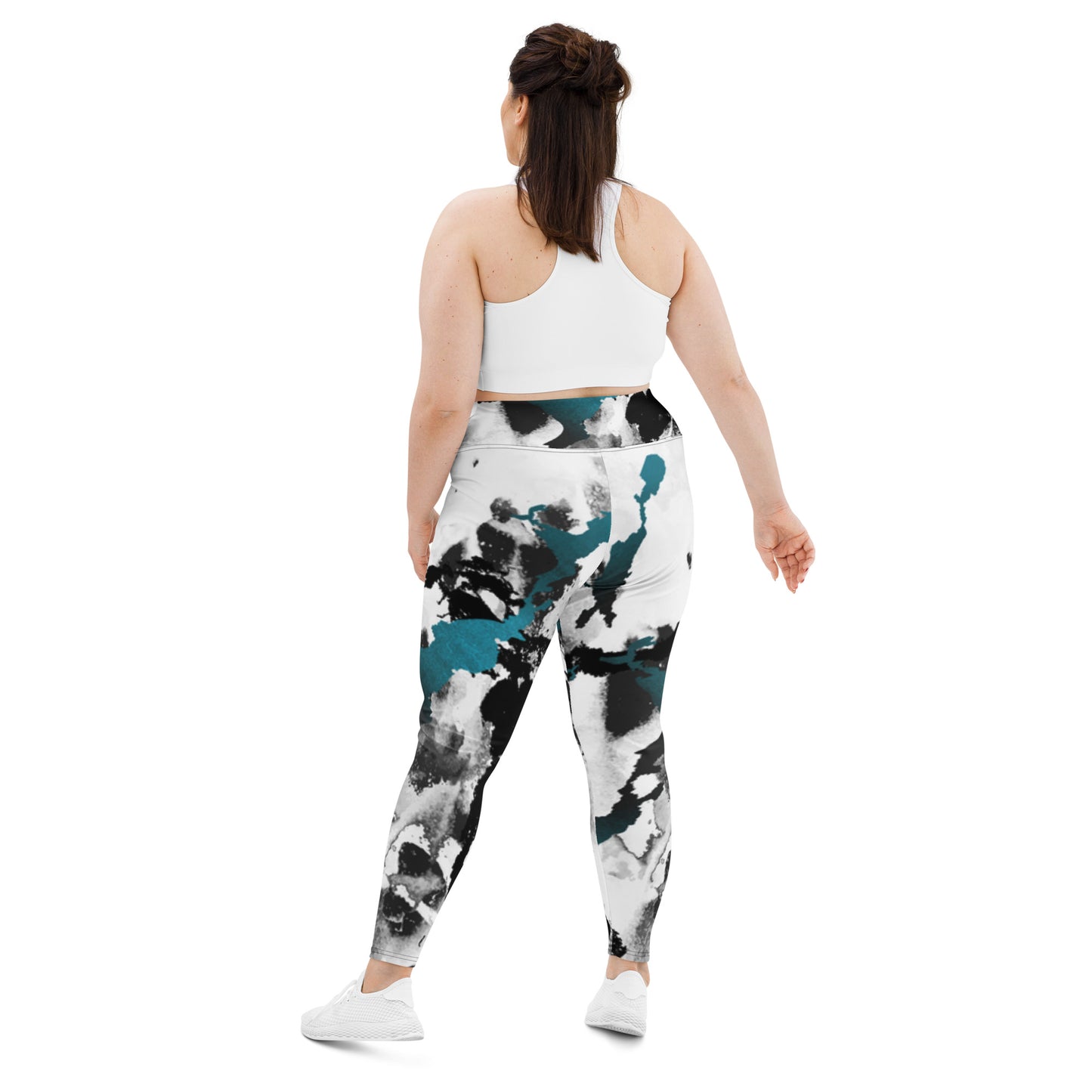 Sea Tie Dye Plus Size Leggings