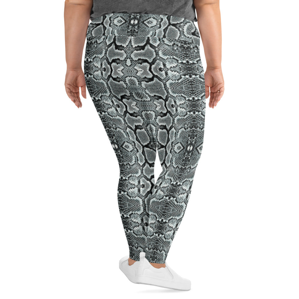 Snake Print Plus Size Leggings