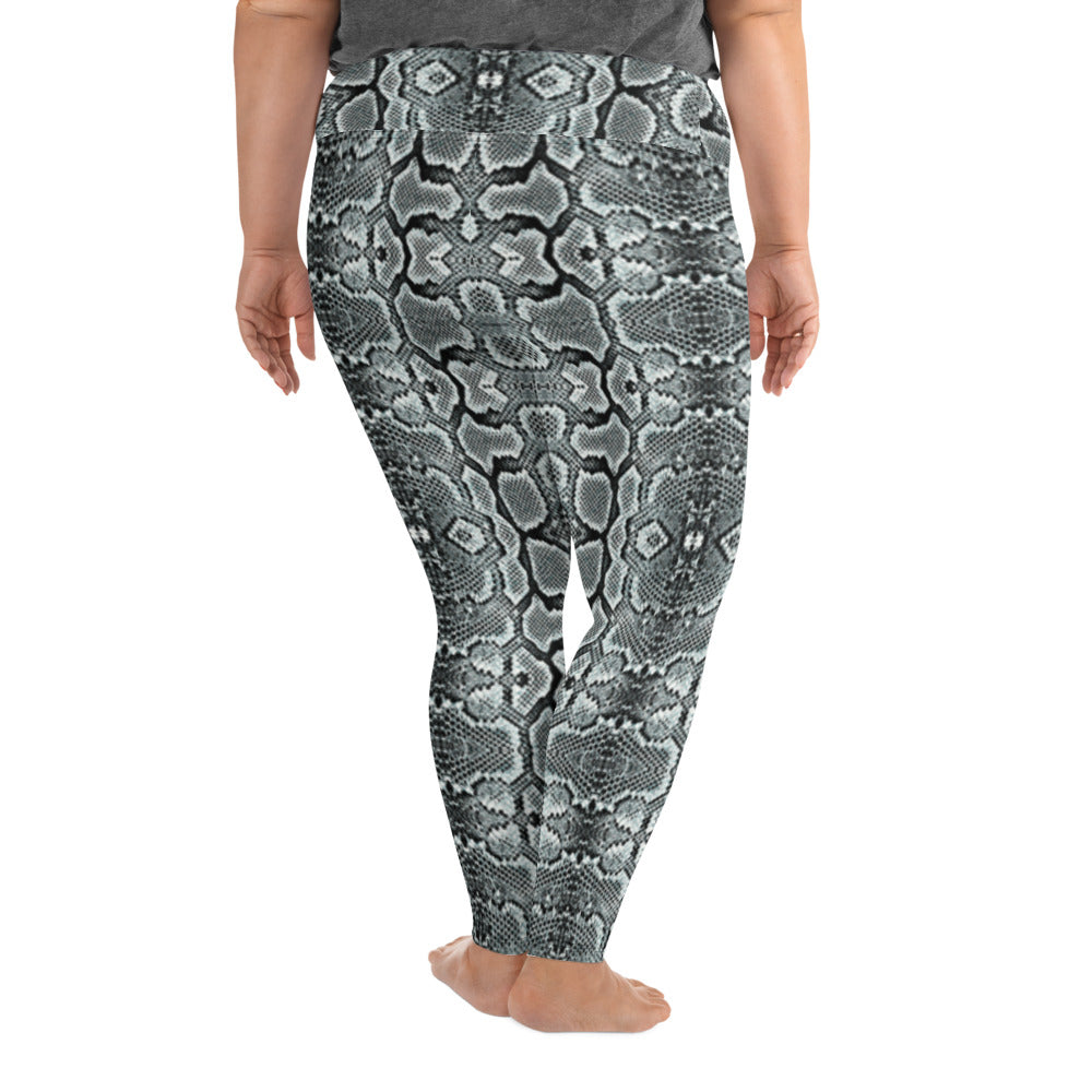 Snake Print Plus Size Leggings