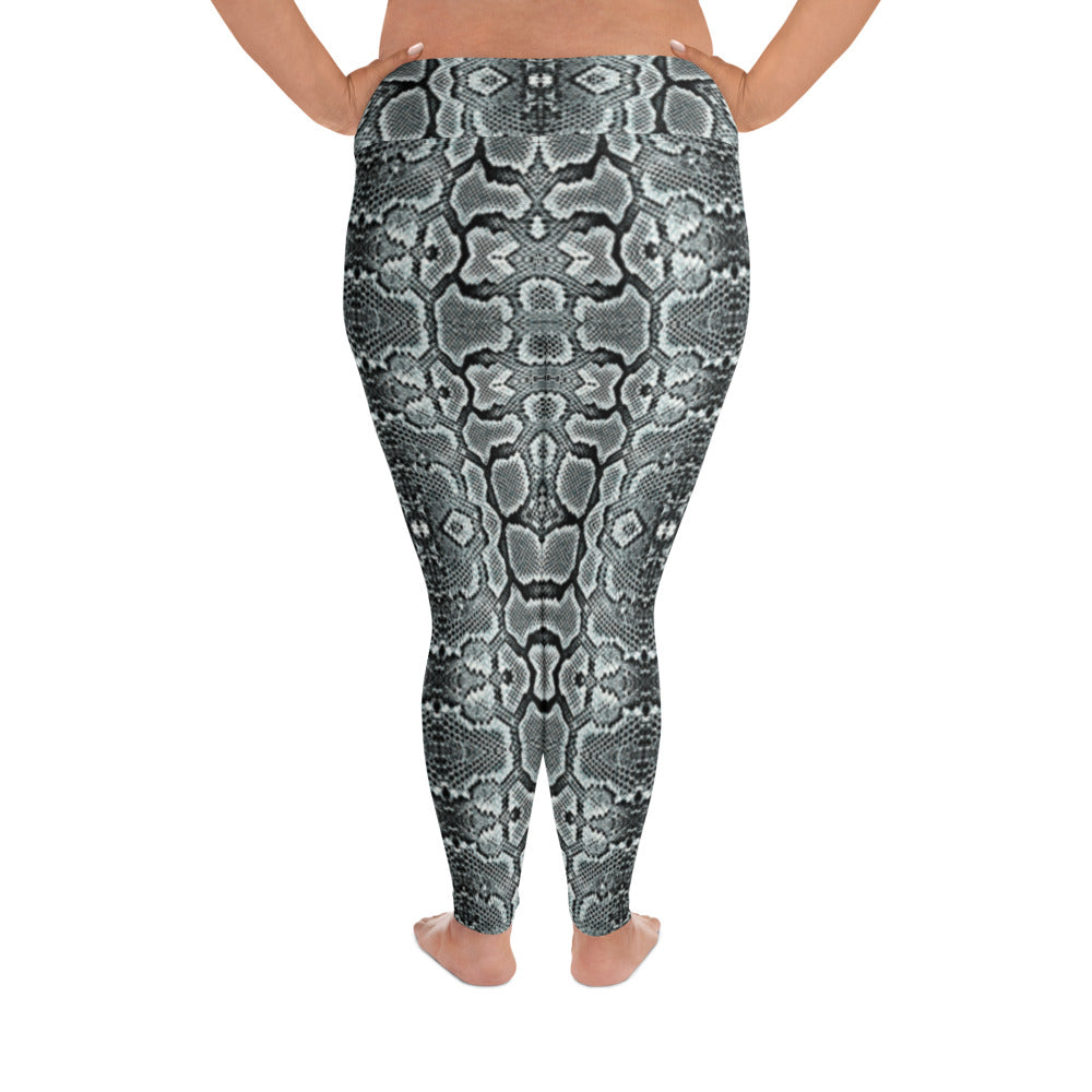 Snake Print Plus Size Leggings