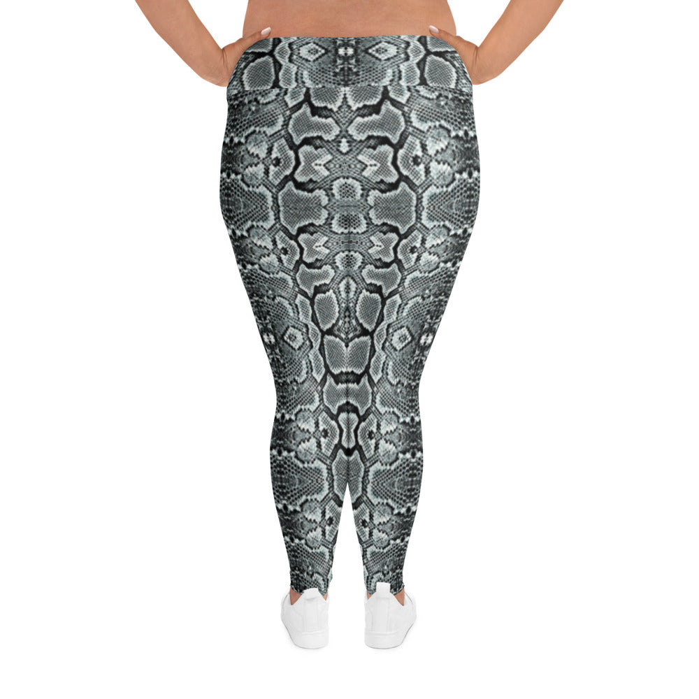 Snake Print Plus Size Leggings