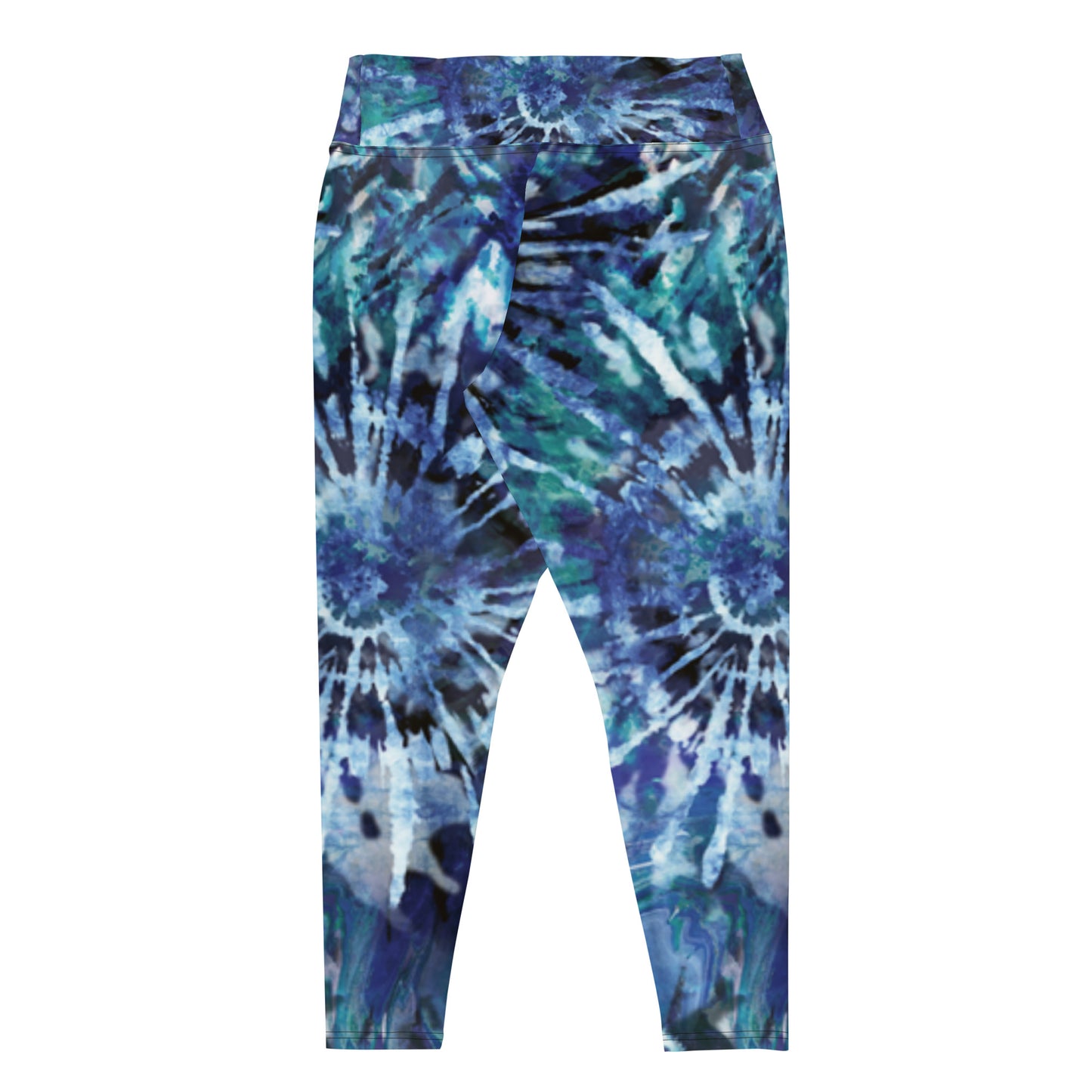 Blue Tie-Dye Plus Size Leggings