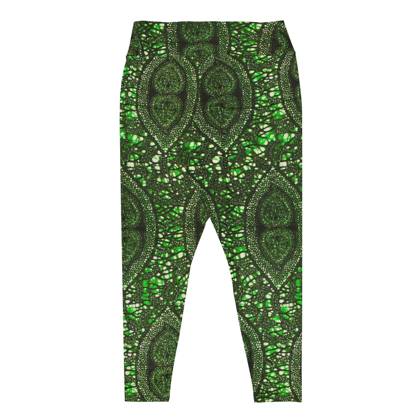 Green Peas Ankara Plus Size Leggings