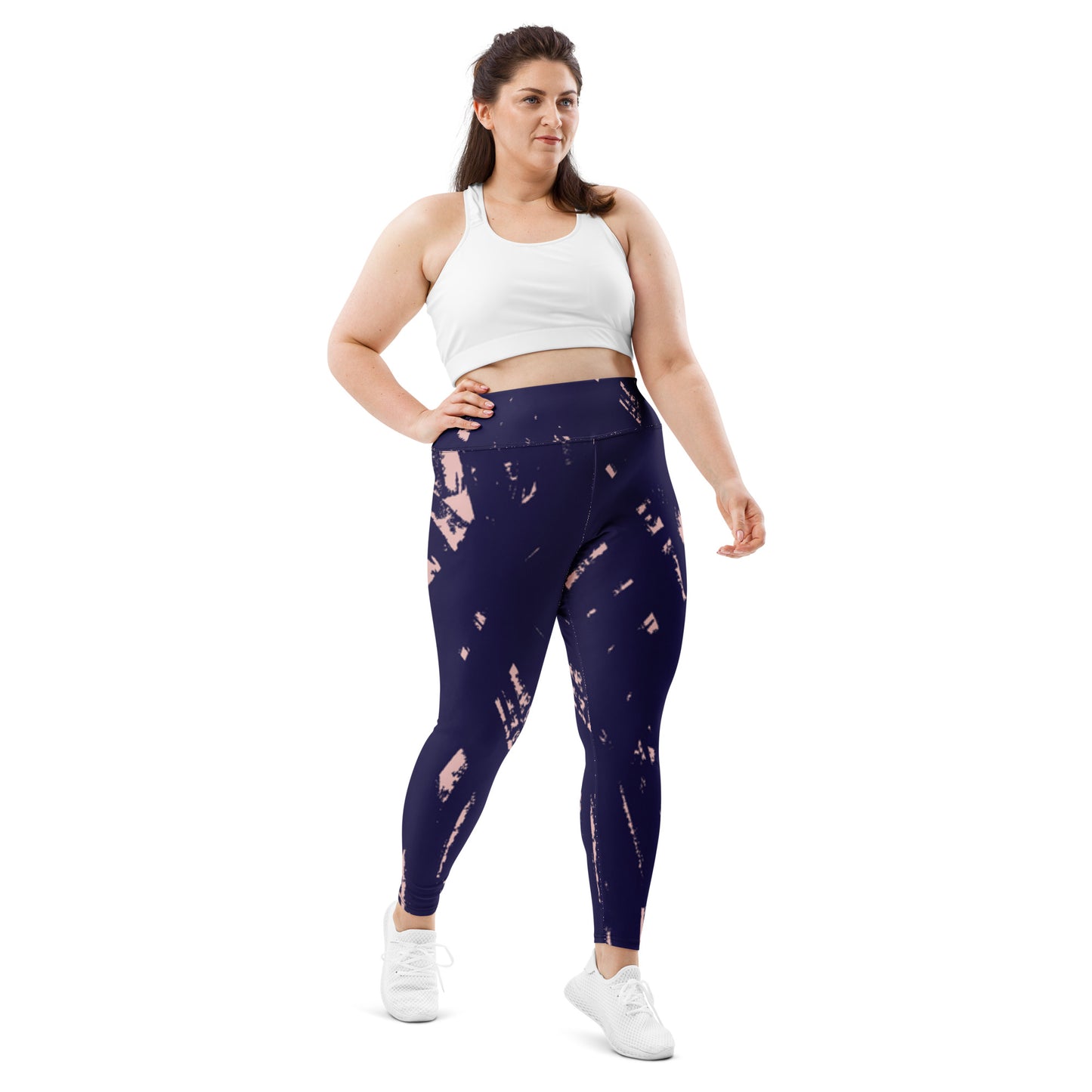 Indigo Print Plus Size Leggings