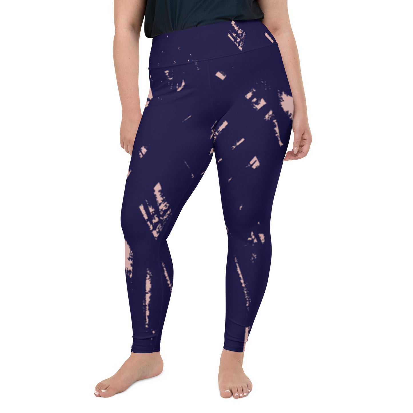 Indigo Print Plus Size Leggings