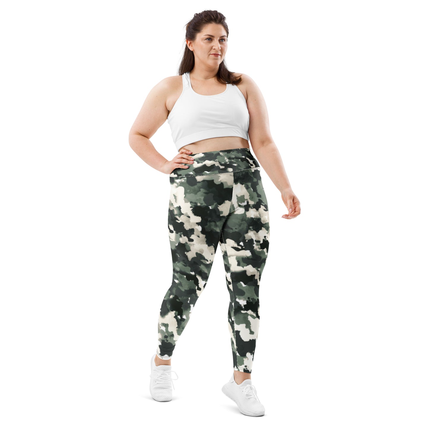 Army Print Plus Size Leggings