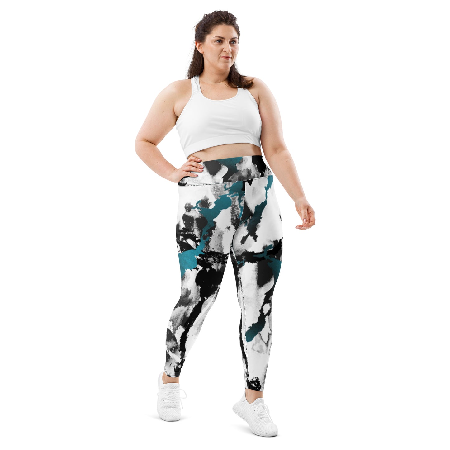 Sea Tie Dye Plus Size Leggings