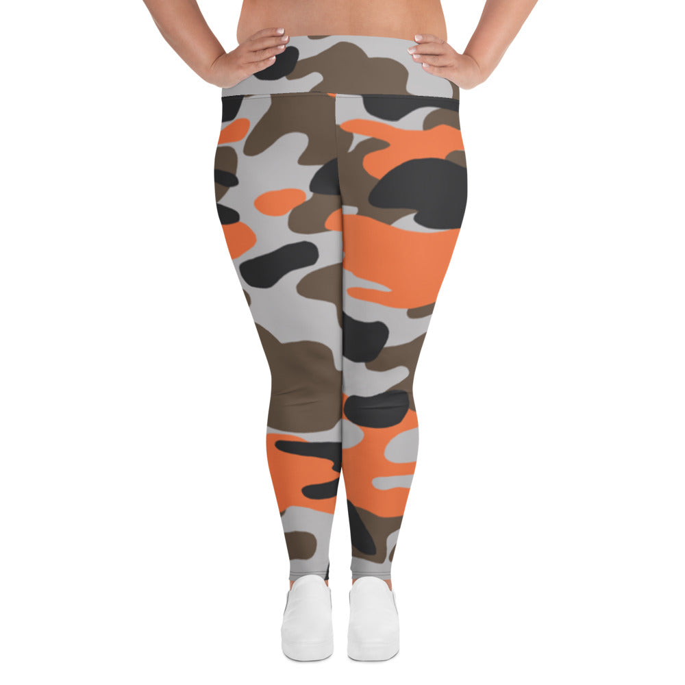 Red Army Print Plus Size Leggings