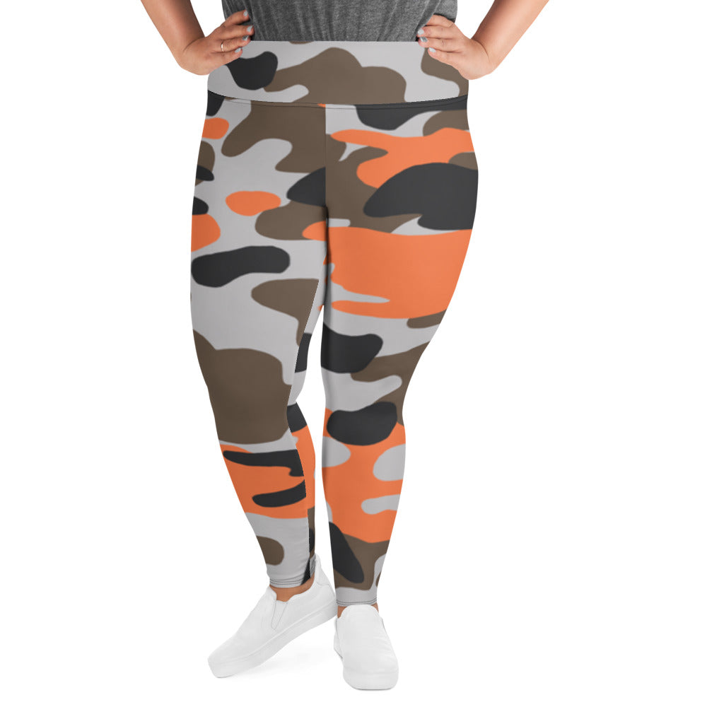 Red Army Print Plus Size Leggings