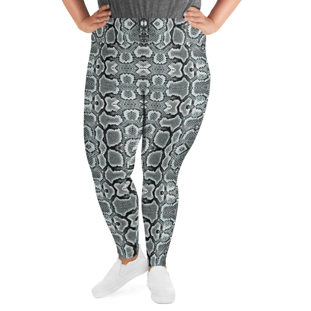 Snake Print Plus Size Leggings