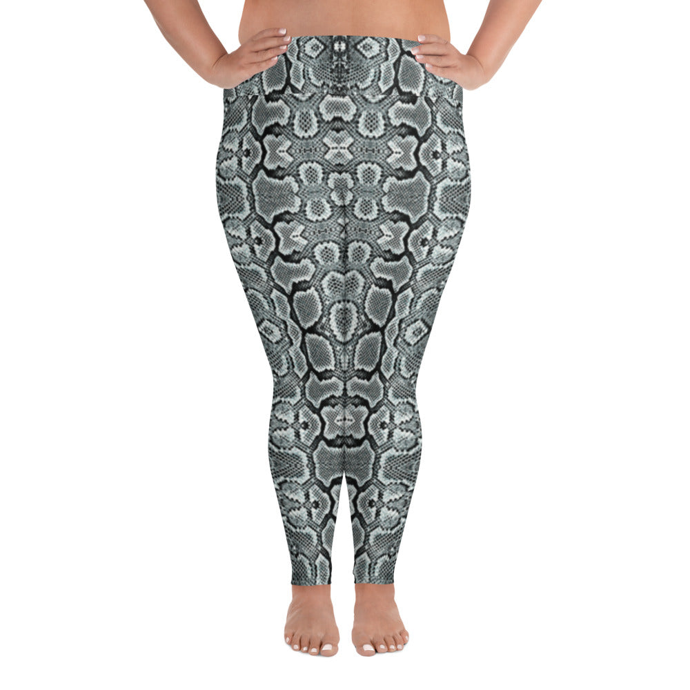 Snake Print Plus Size Leggings