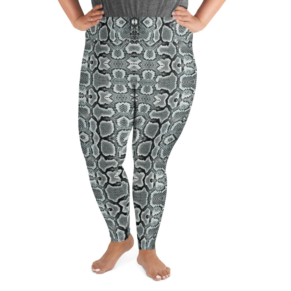 Snake Print Plus Size Leggings