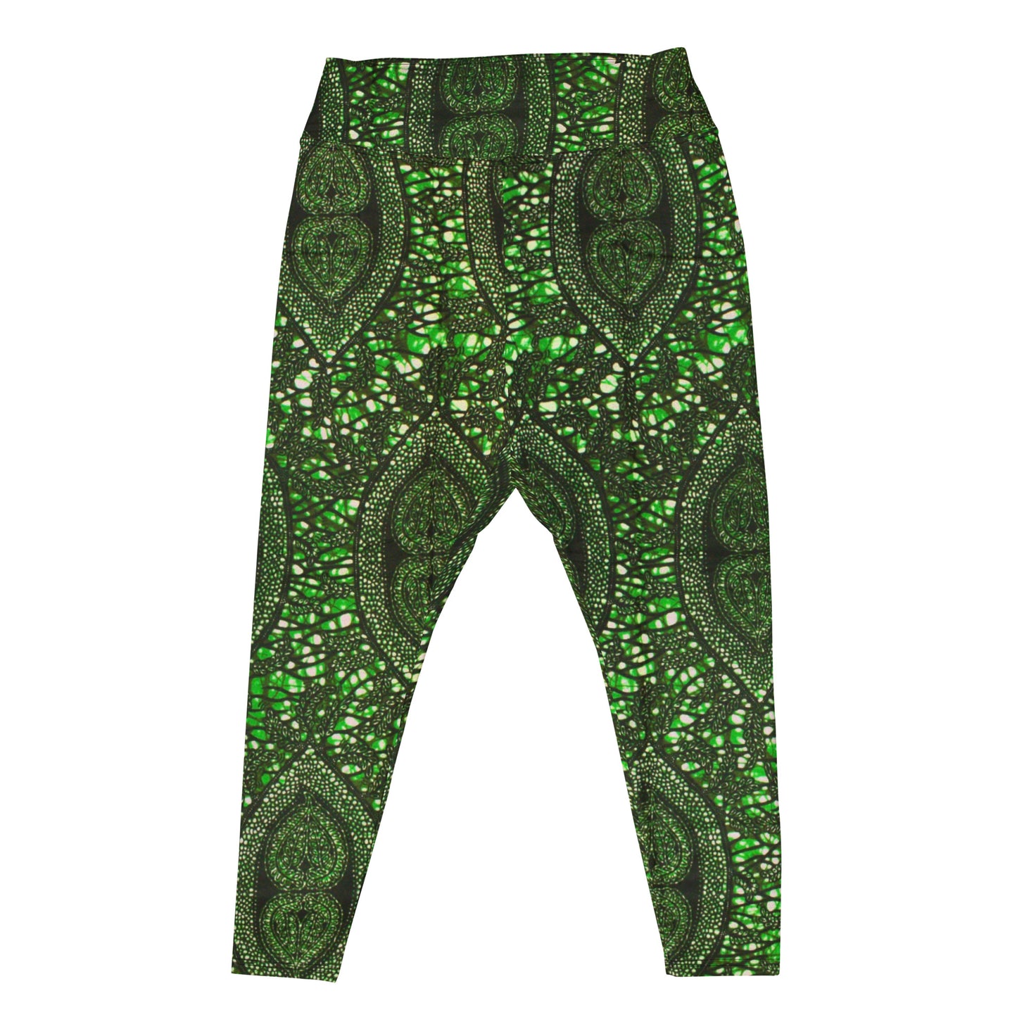 Green Peas Ankara Plus Size Leggings